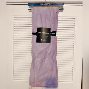 Karl Lagerfeld plush blanket